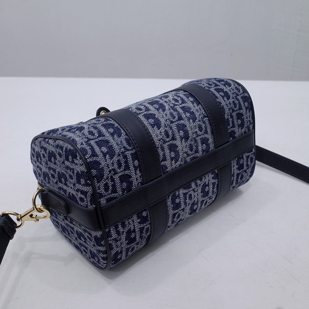 Dior Groove 20 Bag Blue Denim Dior Oblique Jacquard